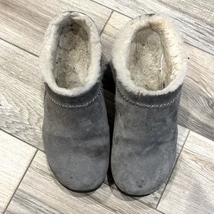 Merrell slip on suede shoes